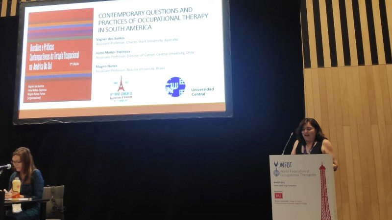 Directora y académica de Terapia Ocupacional representan a la UCEN en el 18.º Congreso Mundial de TO organizado por la WFOT en París