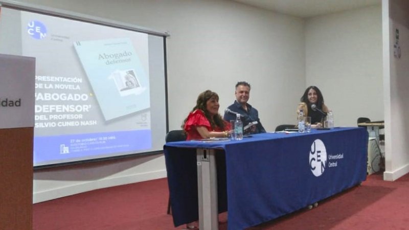 Profesor Silvio Cuneo presenta novela “Abogado Defensor”