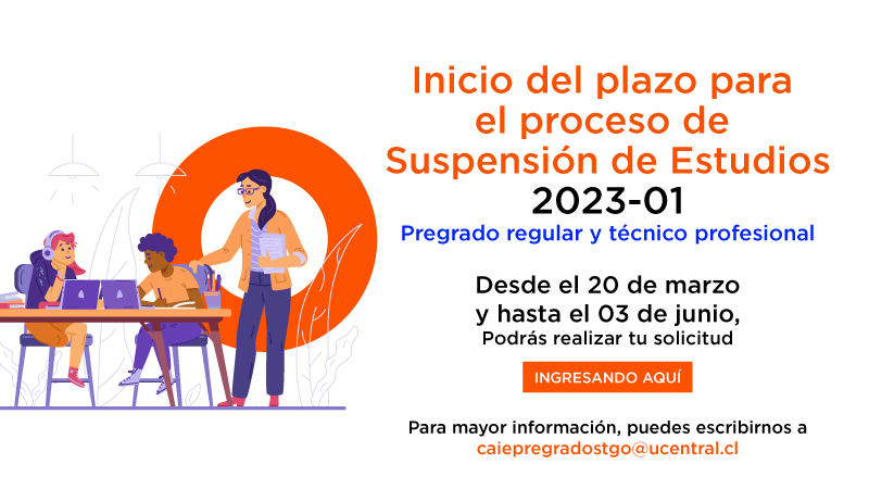 Suspensión de estudios primer semestre periodo académico 2023