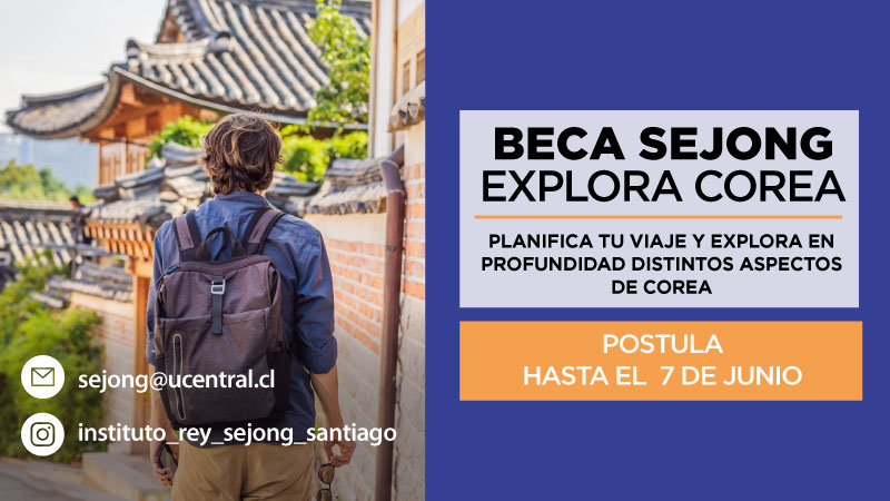 Convocatoria Beca Sejong Explora Corea