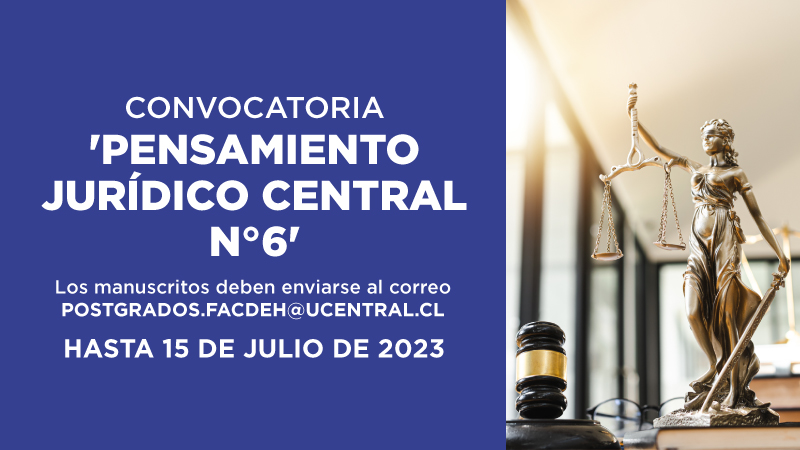 Convocatoria para publicar en «Pensamiento Jurídico Central»