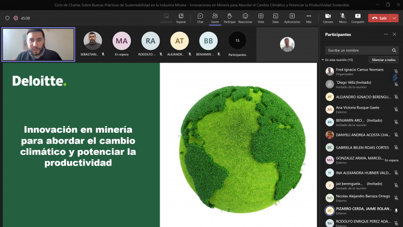 Ciclo de charlas abordan sustentabilidad en la industria minera
