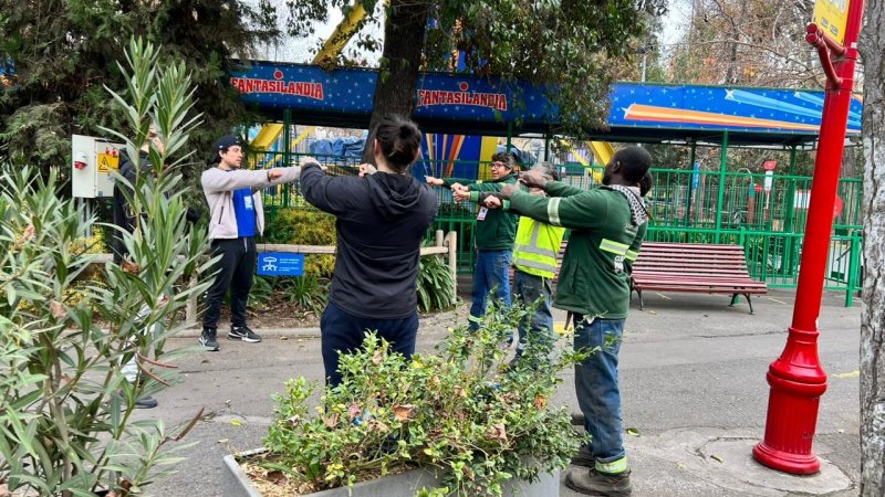 Estudiantes de Personal Trainer realizaron pausas laborales a trabajadores de Fantasilandia