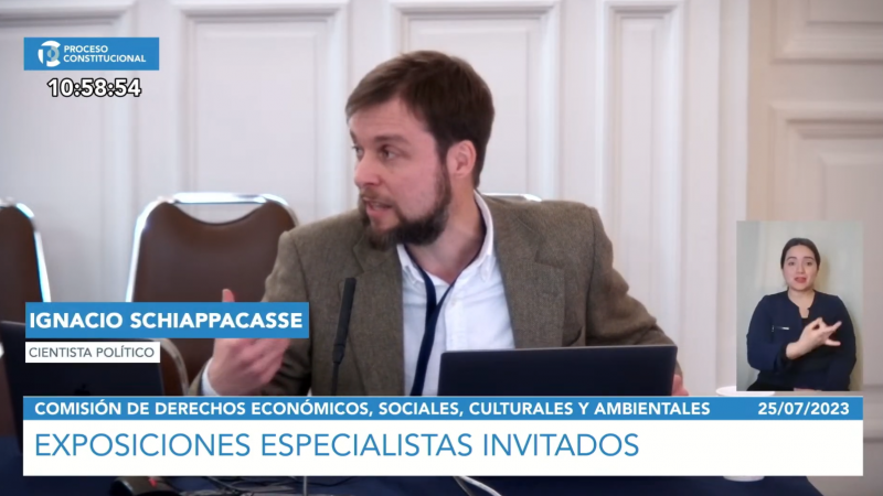Investigador Ignacio Schiappacasse expuso ante Consejo Constitucional