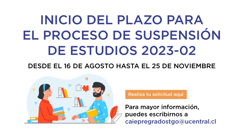 Suspensión de estudios segundo semestre periodo académico 2023