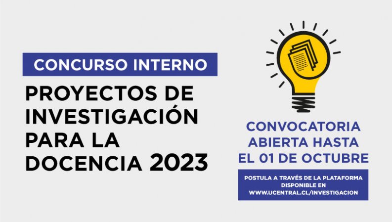 Apertura concurso interno proyectos de investigación para la docencia 2023