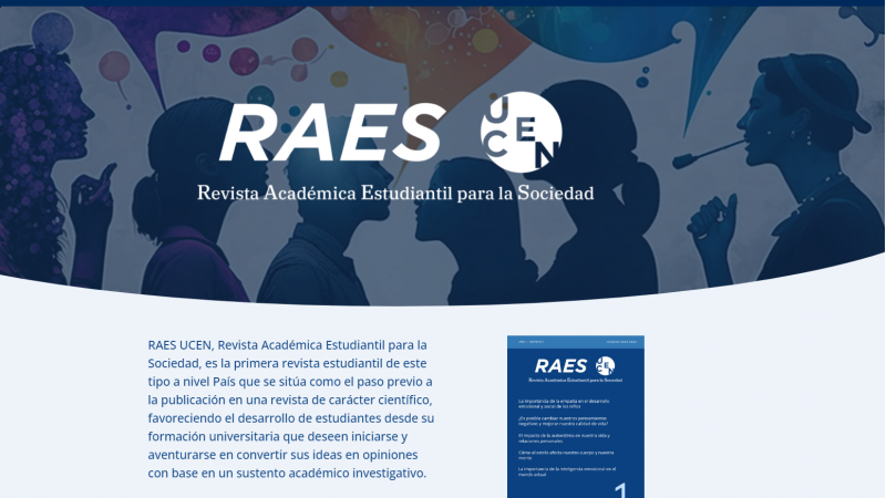 Convocatoria a publicar en Revista Académica Estudiantil para la Sociedad- RAES UCEN