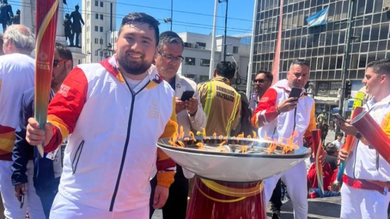 David Jiménez, el futuro abogado que portó la antorcha olímpica