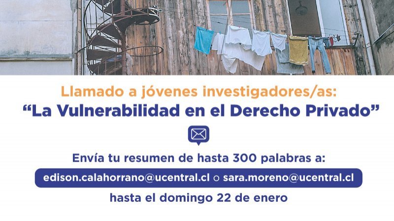 Envía tus abstracts “La Vulnerabilidad en el Derecho Privado”