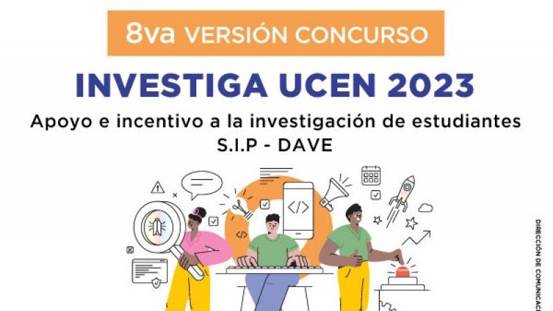 Participa en la 8va versión del concurso “Investiga UCEN 2023” de apoyo e incentivo a la investigación