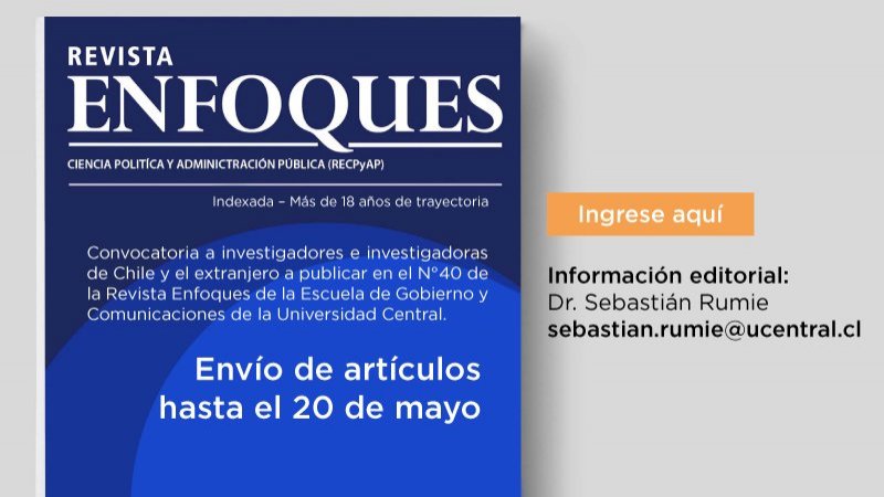 Revista Enfoques abrió convocatoria para su nuevo número