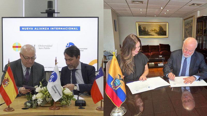 Universidad Central establece alianza estratégica con universidades de Ecuador y España para fortalecer la cooperación internacional