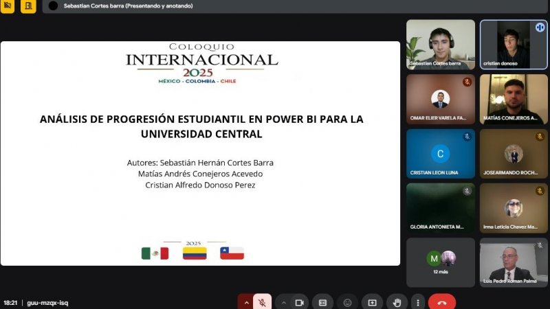 Estudiantes y académico de la FEGOC destacan en el V Coloquio Internacional de Investigación