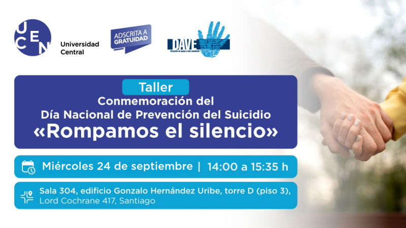 DAVE conmemora el Día Nacional de la Prevención del Suicidio con el taller “Rompamos el silencio”