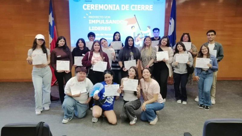 Universidad Central y Municipalidad de Quilicura cerraron proyecto de Vinculación con el Medio que fortaleció el liderazgo juvenil